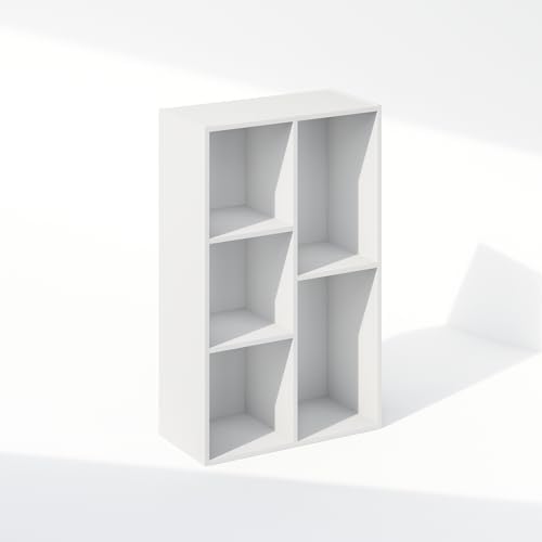 Furinno Reed Closet Organizers and Storage, 5-Cube Reversible Closet Shelves, Closet Organization Shelf, 9.4 x 19.5 x 31.5, for Bedroom, Closet, White - Image 7