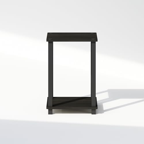 Furinno Simplistic Toolless 2-Tier Compact Night Stand, Espresso - Image 6