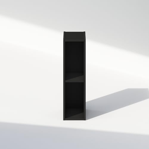 Furinno Reed 2-Tier Closet Organizers and Storage, Closet Organizer, Open Shelf Closet Storage, for Wardrobe, Bedroom, Living Room, 6-Inch Width, Blackwood - Image 7