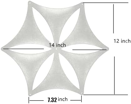 White 3D Flower Venus 14"x12" Hanging Room Divider Panel Felt Fiber Surface High Density Polyester Fiber Board Cut Room Partition Home Decoratio(12 Pcs) - Image 6