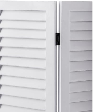 SOFE 2.6ft White Short Room Divider, 3-Panel Folding - Image 7