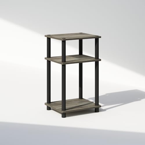 Furinno JUST Toolless 3-Tier Night Stand, Open Storage, French Oak - Image 6