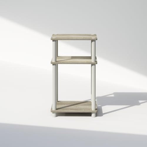 Furinno JUST Toolless 3-Tier Night Stand, Open Storage, Sonoma Oak - Image 6
