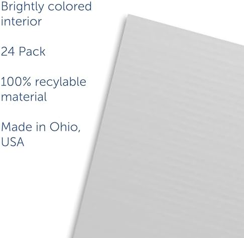 Flipside Products Flipside Corrugated Privacy Shield, White, 18" x 48", Pack of 24 - Image 5