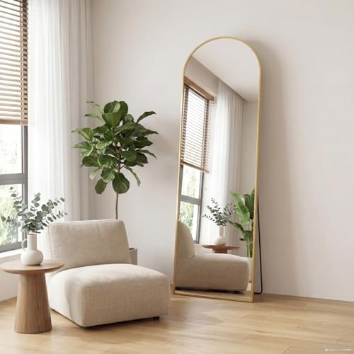 Arched Full Length Floor Mirror 56"x15", Body Standing Mirror - Image 6