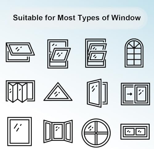 Window UV Protection Rainbow Privacy Film:Non-Adhesive Static Cling Decorative Window Film with Installation Tools,Stained Glass Window Film for Kitchen,Bathroom,and Shower Doors,16.9 x 39.4 inches. - Image 6