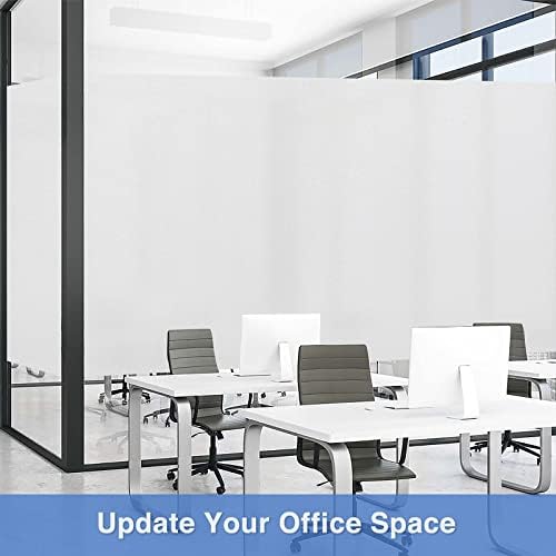 Volcanics Frosted Glass Window Privacy Film with Installation Tools, Removable Static Cling Bathroom Window Film, Heat Control UV Blocking, Peep-Proof, Ideal for Home Office 23.6 x 78.7 Inches - Image 6