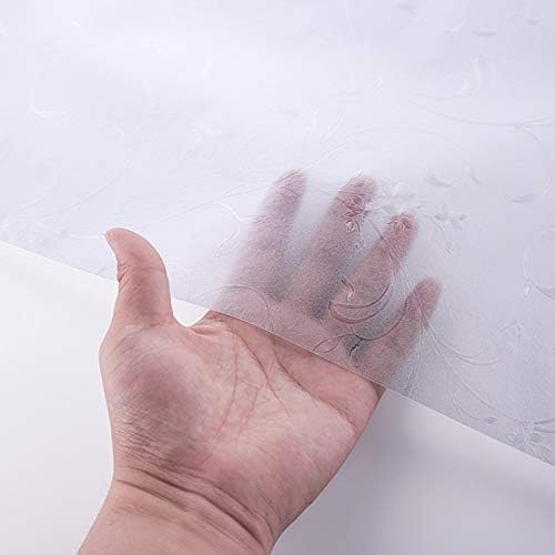 Niviy Static Cling Non-Adhesive Window Film Frosted Glass Film Bathroom Door Glass Decoration Window Film Privacy Covering (17.5"x 236") - Image 7