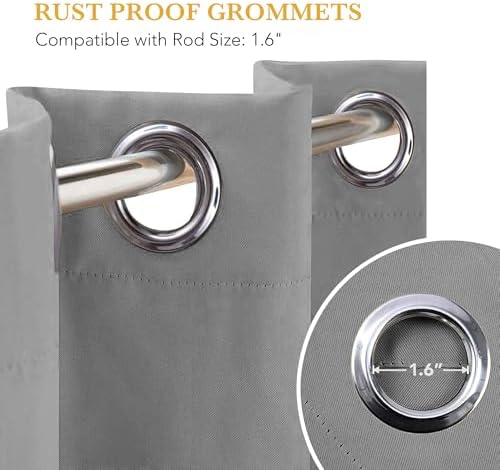 RYB HOME Blackout Thermal Insulated Curtain for Sliding Glass Door - Image 7