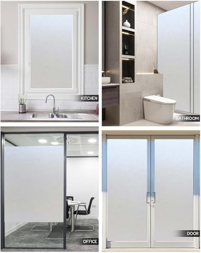 Frosted Glass Window Privacy Film with Tools, Pure, 23.6" x 157.4" - Image 6