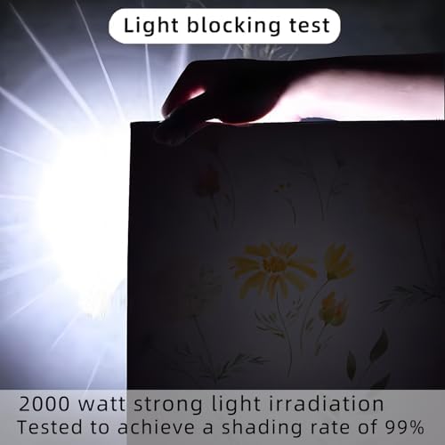Window Privacy Film, Complete Blackout Window Film for Sun Protection, Opaque Thermal Control Static Cling Glass Film, Removable for Bedroom,Bathroom(23.6 x 118.1 inch) Heat and UV Insulation - Image 7
