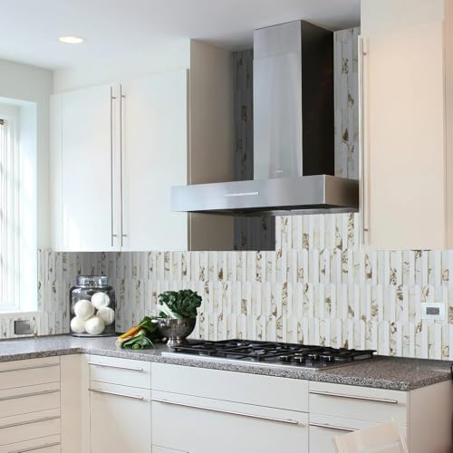 Vamos Tile Peel and Stick Backsplash Seamless Tile,10-Sheet Fish Scale Tile - Image 6