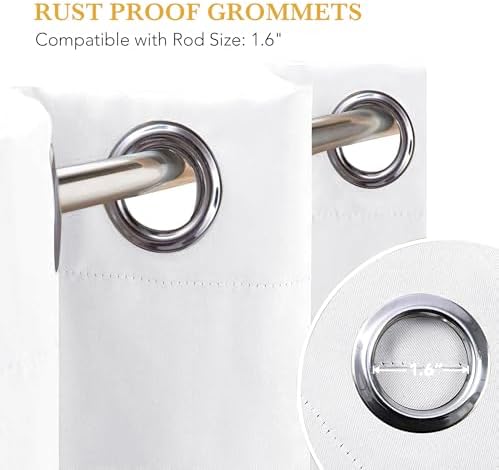 RYB HOME Blackout Thermal Insulated Curtain for Sliding Glass Door - Image 7