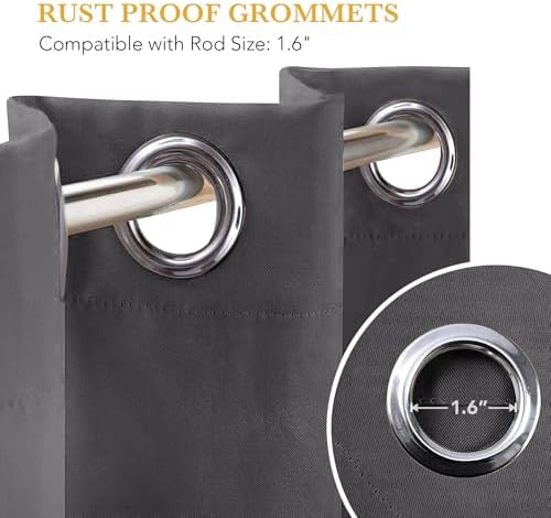 RYB HOME Blackout Thermal Insulated Curtain for Sliding Glass Door - Image 7