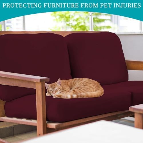 12 Pcs Outdoor Cushion Covers, Patio Sofa Cushion Covers Replacement - Image 6