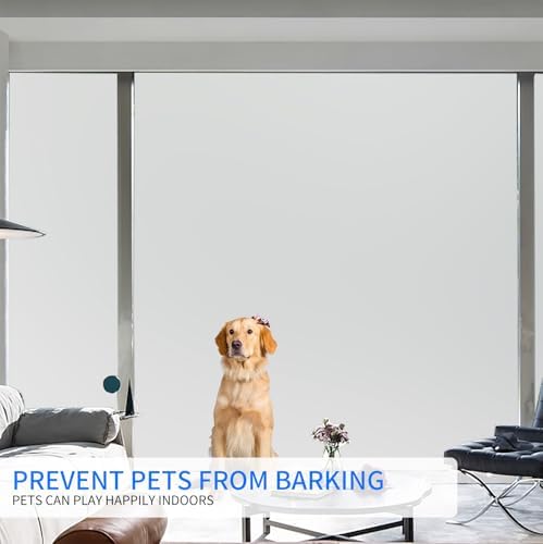 Window Privacy, Removable Glass Door Privacy Film, Suitable for Bathrooms, Offices, Static Cling Decorative Film, Reusable Window Stickers (White, 17.5 x 118.1 inch) - Image 6