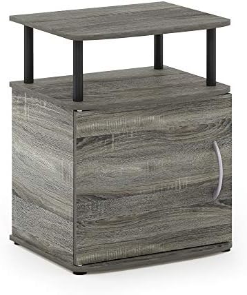 Furinno JAYA Utility Design End Table, French Oak Grey - Image 6