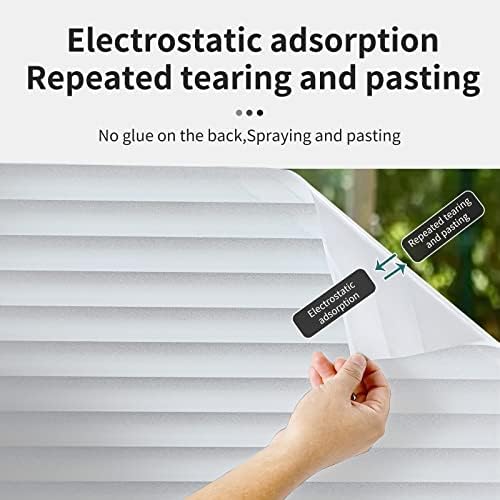 Window Privacy Film Blinds with Tools, Blinds, 17.5" x 118.1" - Image 6
