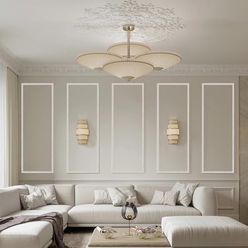 0.8" x16.4FT Ivory Gold Crown Molding Peel and Stick Trim - Flexible Molding Trim for Mirror Frames, Bathroom Vanity & Furniture Edges - Image 6