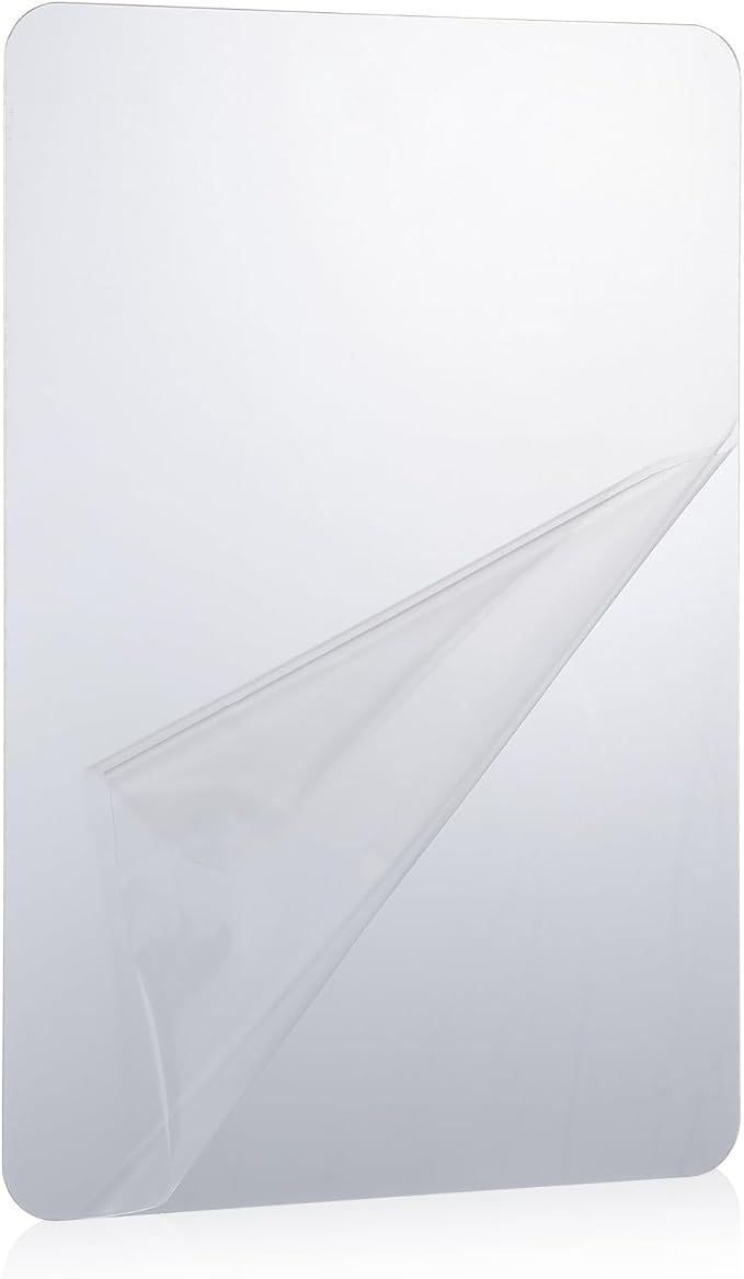 Sibba Unbreakable Acrylic Peel and Stick Mirror Panel, Self-Adhesive Wall Mirror for Lockers, Cabinets, Doors, Ceilings, No Frame Required, Bedroom, Office, Outdoor Decoration - Image 8