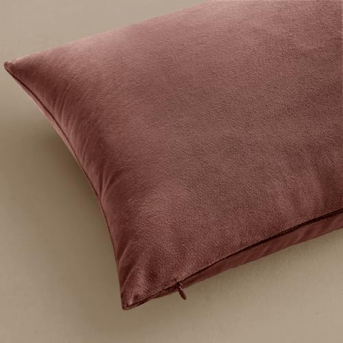 MIULEE Velvet Throw Pillow Covers 18x18 Inch Pack of 2 Jam - Image 6
