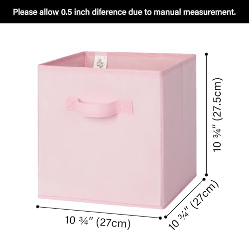GRANNY SAYS 11 Inch Cube Storage Bins, 6-Pack Storage Cube Organizer, Pink - Image 6