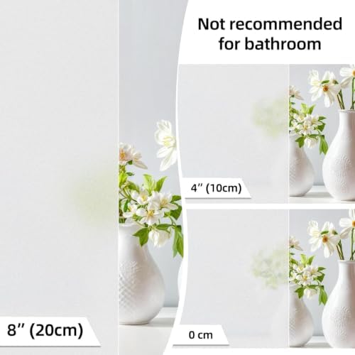 Qualsen Window Privacy Film Frosted Stripe Window Film, 35.4'' x 78.7'' - Image 6