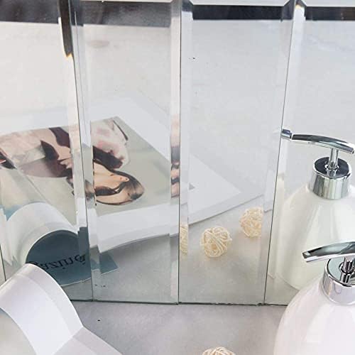 Beveled Mirror Tile, 3x12 Inch Mirror Subway Tiles for Kitchen Backsplash Bathroom Shower Wall 24 Pcs, 6 SQ.FT - Image 6