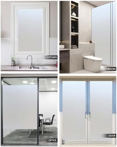 Frosted Glass Window Privacy Film with Tools, Pure, 29.6" x 118.1" - Image 6