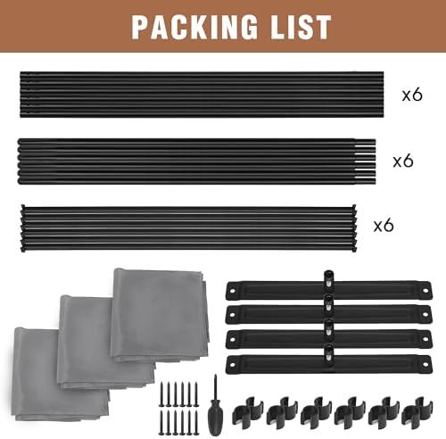 Room Divider 6FT Folding Privacy Screen for Room Separation, 3 Panel, Grey - Image 7
