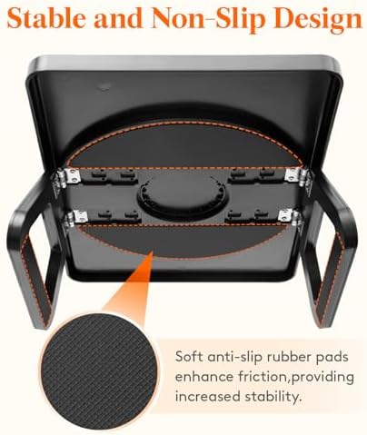 Lifewit Adjustable Couch Arm Tray, Plastic Rotating Sofa Armrest Tray Table - Image 6