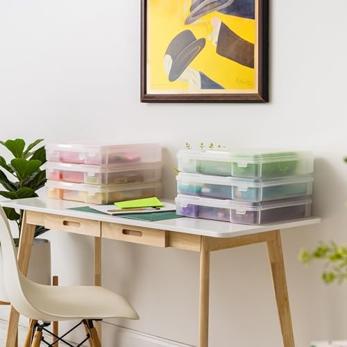 IRIS USA Scrapbook Case |Made in USA| Fits 12"x12" - Thick (6-Pack) - Clear - Image 6