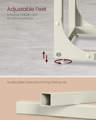 VASAGLE C-Shaped End Table, Small Sofa Side Table with Metal Frame - Image 6