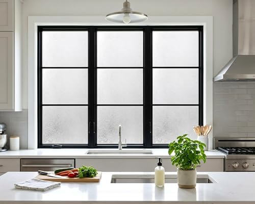 Crystal Etched Window Film Privacy Static Cling No Glue Anti UV 35x78.7in - Image 6