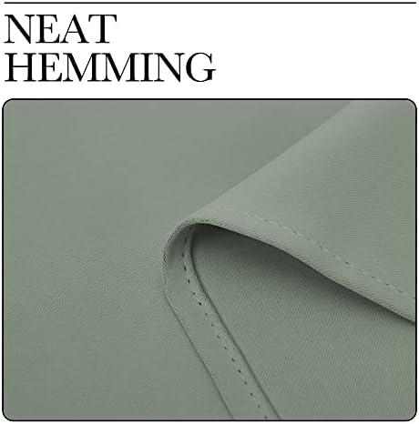 NICETOWN Greyish Green Doorway Curtain Privacy, Door Cover Curtain, Sound Reducing Insulated Thermal Room Darkening Blackout Curtains for Bedroom, 120 inch Length (1 Panel, 5ft Wide by 10ft Long) - Image 7