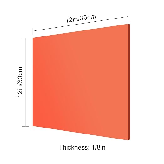 12x12 Inches Red Mirror Acrylic Sheet – 2 Pcs Reflective Acrylic Panel for DIY Crafts, Home Décor & More (30x30 cm) - Image 6