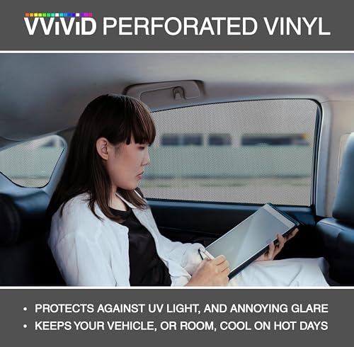 VViViD One Way Perforated Window Vinyl Privacy Wrap Film Roll Decal Sheet DIY Easy to Use Air-Release Adhesive (1ft x 54 Inch) - Image 7
