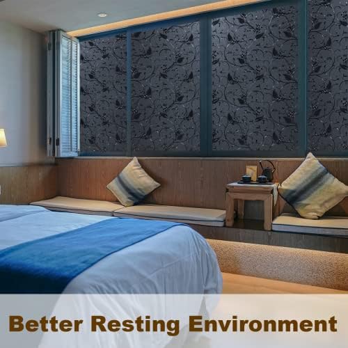 Niviy Blackout Window Film No Glue Total Black Privacy Film 23.6"x 78.7" - Image 7
