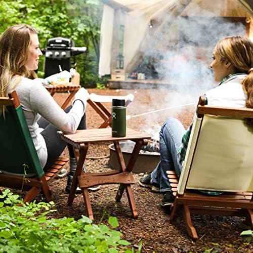 BYER OF MAINE, 18" H x 16" W x 16" D, Pangean Folding Wooden Table - Image 6