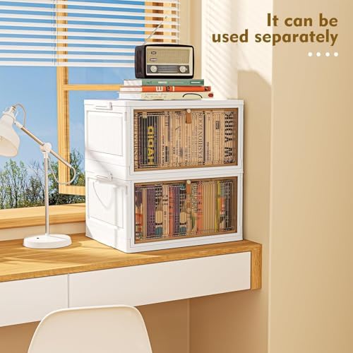 YFXCVSL 4 Tier Plastic Storage Bins with Lid 32QT, Stackable Storage Bins - Image 5