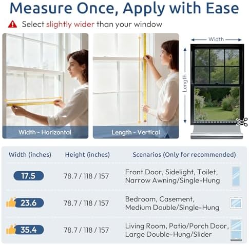 rabbitgoo Window Tint for Home with Tools, Silver, 23.6" x 196.8" - Image 7