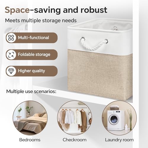 ECDYQXVU 13x13x13 Inch Storage Cube Bins Foldable Organizer Baskets 6 Pack - Image 6
