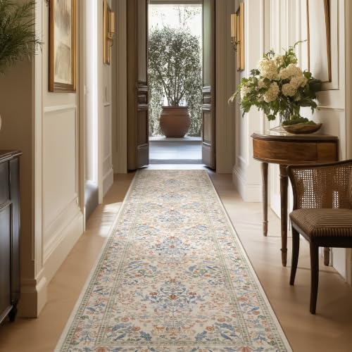 Washable Runners for Hallways Kitchen Rugs: 2'x10' Runner Rug Stain Resistant Non Slip Low Pile Soft Indoor Carpet Runner Rug for Entryway Hallway Bedroom Beside Bathroom Laundry Room - Image 6