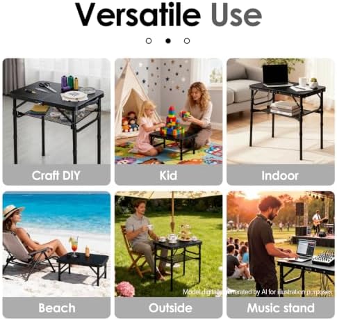 Folding TV Trays Foldable Dinner Tray Food Snack Eating Couch Side Table - Image 6