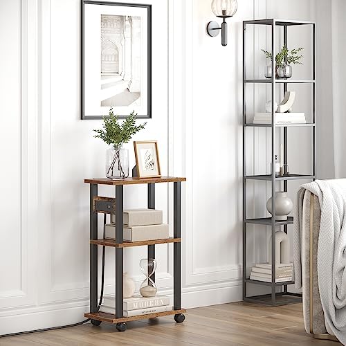 TUTOTAK Small Narrow Side Table, Set of 2 Skinny End Table - Image 7