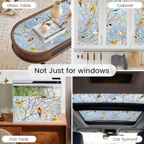 DKTIE Country Rustic Window Privacy Film Rainbow Film - Image 6