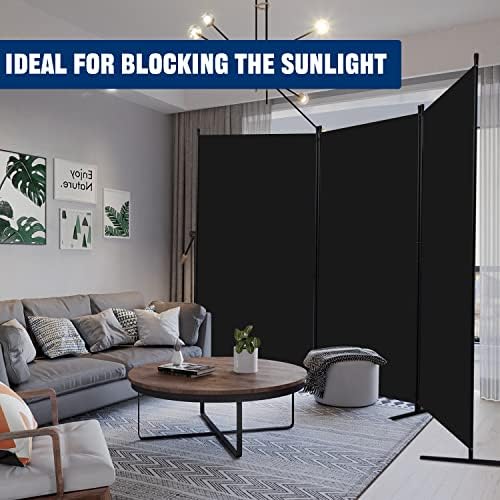 Room Divider 3 Panel-102''Wide,6FT Room Dividers and Folding Privacy Screen - Image 7