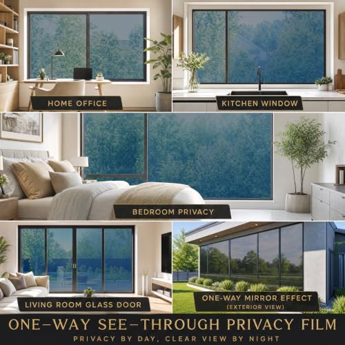 FILMGOO One Way Privacy Window Film Heat Control Mirror Tint 17.5Inx15.7Ft - Image 6