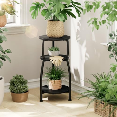 Small Round Side Table, 3-Tier Slim End Table for Small Spaces - Image 6