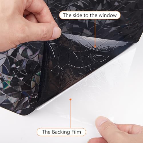 LEMON CLOUD Blackout Window Privacy Film with Tools, 11.8″ x 78.7″ - Image 6